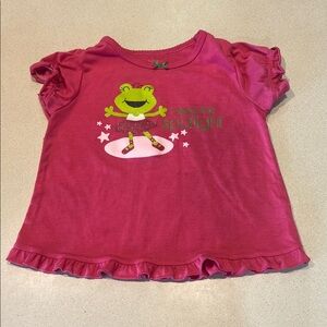 Child of Mine Pink Frog Graphic Tee